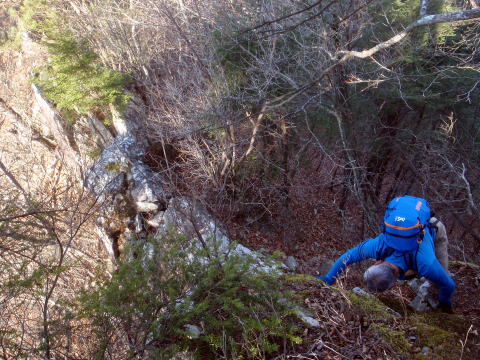 2014.12.28　釈迦ヶ岳・日尻山北尾根（尾根歩き）