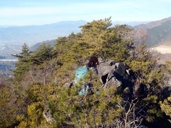 2014.12.28　釈迦ヶ岳・日尻山北尾根（尾根歩き）