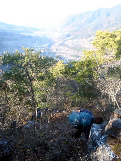 2014.12.28　釈迦ヶ岳・日尻山北尾根（尾根歩き）