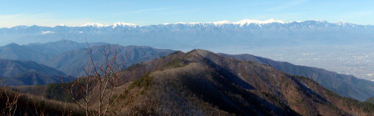 2014.12.28　釈迦ヶ岳・日尻山北尾根（尾根歩き）