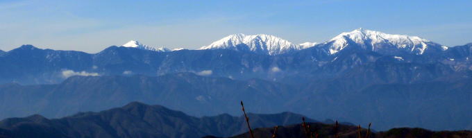 2014.12.28　釈迦ヶ岳・日尻山北尾根（尾根歩き）