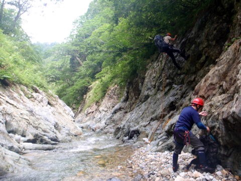 2011.8.13 大鷲倉沢(沢登り)