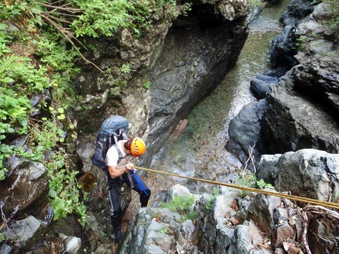 2011.8.13 大鷲倉沢(沢登り)