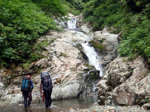 2011.8.13 大鷲倉沢(沢登り)