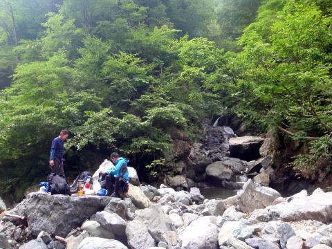 2011.8.13 大鷲倉沢(沢登り)