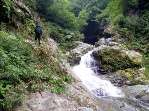 2011.8.13 大鷲倉沢(沢登り)