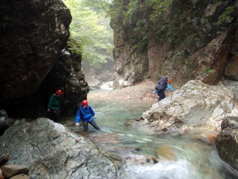 大蛇尾川西俣 東俣(沢登り)