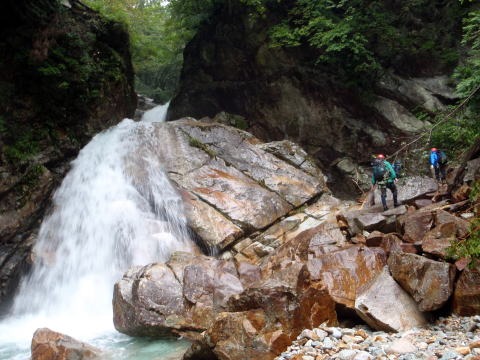 大蛇尾川西俣 東俣(沢登り)