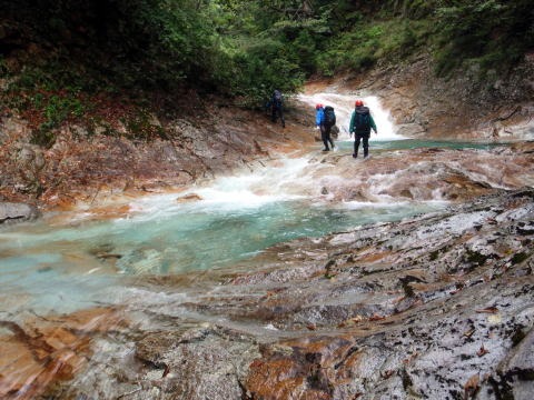 大蛇尾川西俣 東俣(沢登り)
