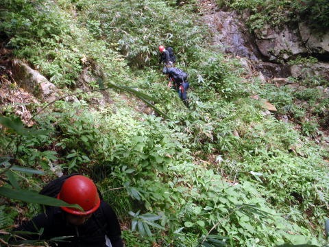 大蛇尾川西俣 東俣(沢登り)