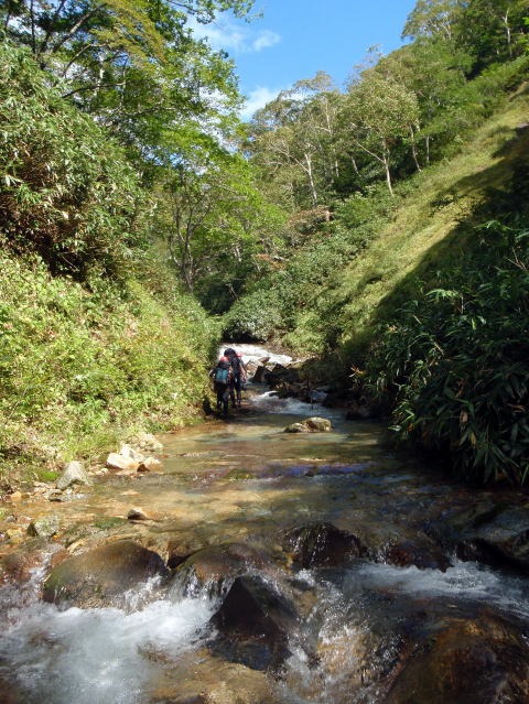大蛇尾川西俣 東俣(沢登り)