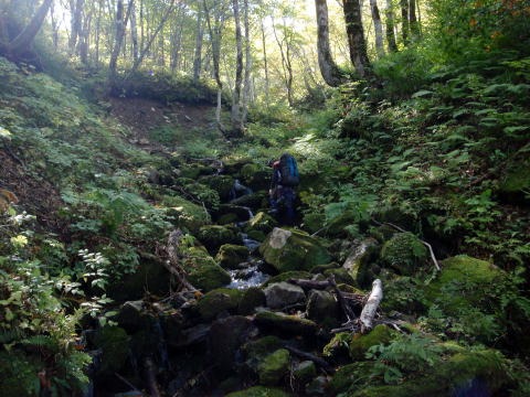 2011.10.8-10 穴堂沢 カケス沢(沢登り)