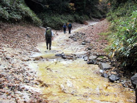 2011.10.15 大薙沢右俣 四郎沢(沢登り)
