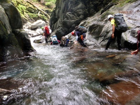 2013.7.14-15 滝川槇ノ沢(沢登り)