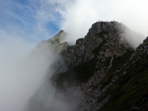 2013.8.3-4 西穂高岳(尾根歩き)