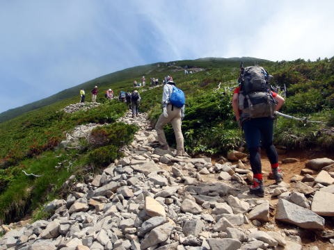 2013.8.3-4 西穂高岳(尾根歩き)