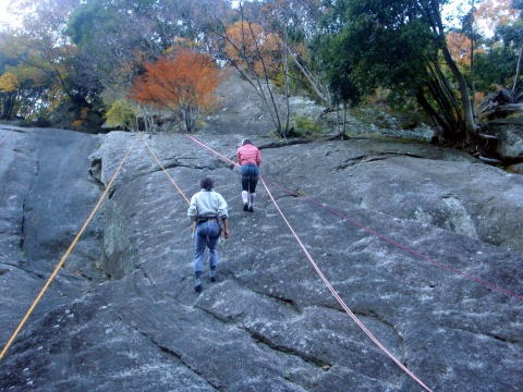 2013.12.1　広沢寺（岩稜歩き講習会）　（岩トレ・イベント）