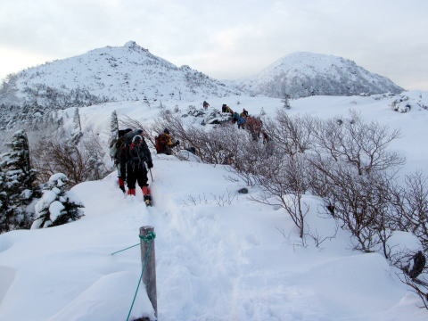 2012.1/21-2　北八ツ・天狗岳～ニュウ（雪山）