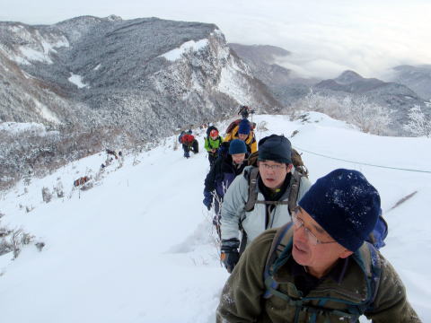 2012.1/21-2　北八ツ・天狗岳～ニュウ（雪山）