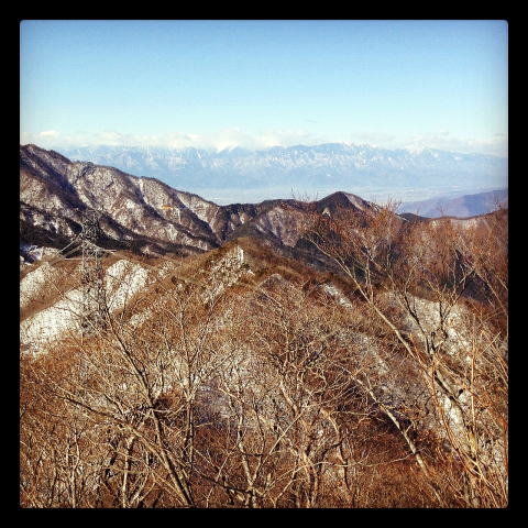 2012.2/4　中央線沿線・笹子雁ヶ腹摺山～小路沢ノ頭北尾根（尾根歩き）