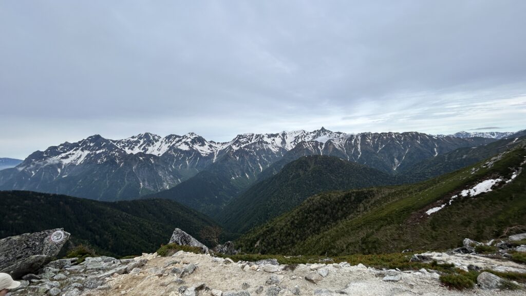 2026.6.6-7 常念岳-蝶ヶ岳(尾根歩き)