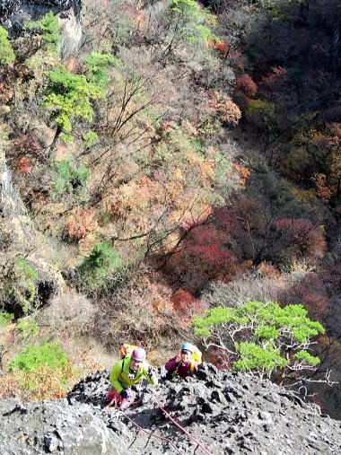 2023.11.25　裏妙義 木戸壁右カンテ（バリエーション）