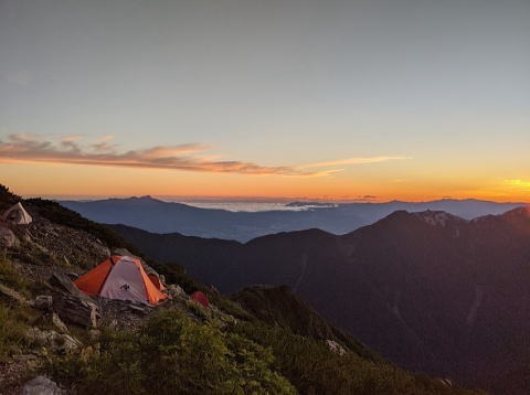 2021.8.10-12 間ノ岳(尾根歩き)