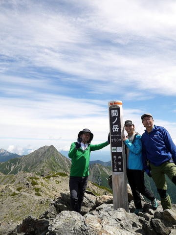 2021.8.10-12 間ノ岳(尾根歩き)