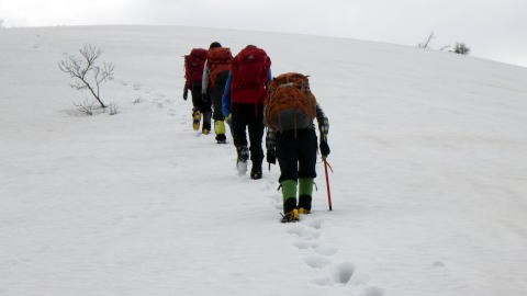 2019.4.20-21　武能岳西尾根（雪山）