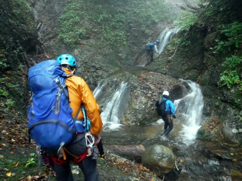 2021.10.9 白水沢左俣左沢(沢登り)