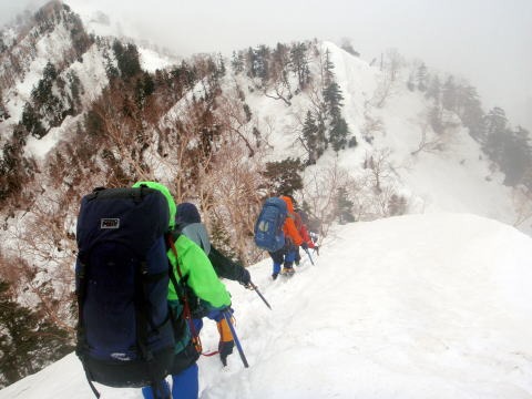 2012.5.4-6 槍ヶ岳中崎尾根(雪山)