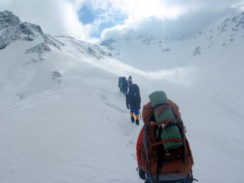 2012.5.4-6 槍ヶ岳中崎尾根(雪山)