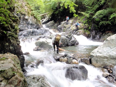 2012.7.14-16 井戸沢(沢登り)