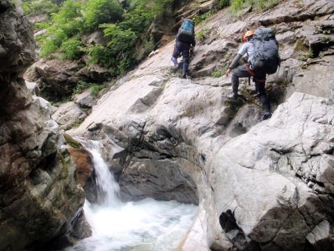 2012.8.11-14 和賀・生保内川(沢登り)