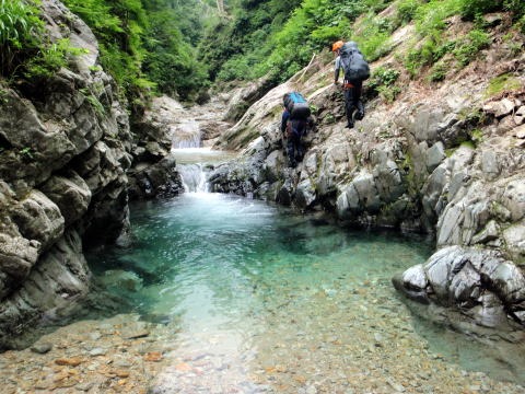 2012.8.11-14 和賀・生保内川(沢登り)