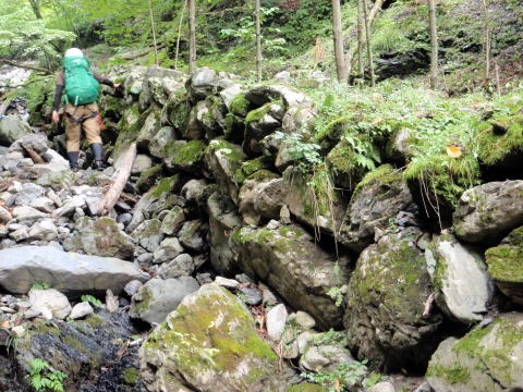 2012.9.22 峰谷川茂窪谷(沢登り)