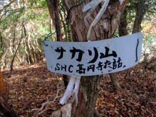 2012.11.4 サカリ山(尾根歩き)