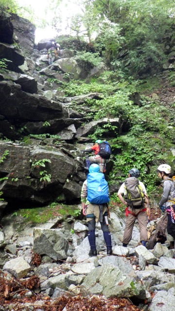 2019.6.22 マスキ嵐沢(沢登り)