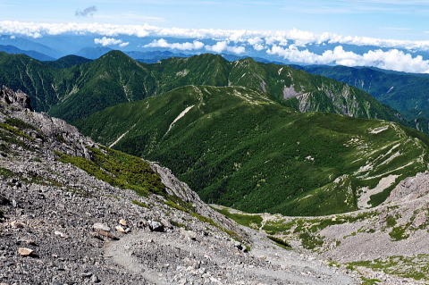 2019.8.6-9 赤石岳(尾根歩き)