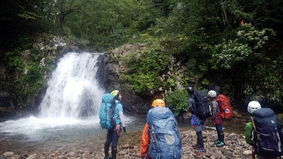 2019.8.31-9.1中ノ岐沢（沢登り）