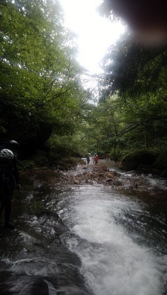 2019.8.31-9.1中ノ岐沢（沢登り）