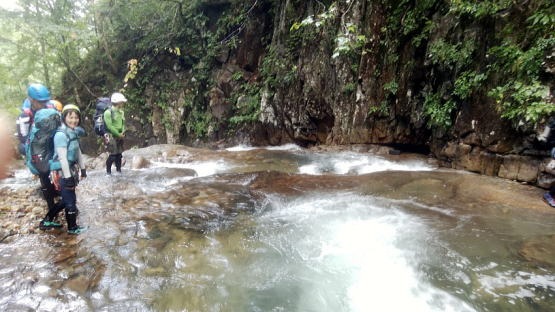 2019.8.31-9.1中ノ岐沢（沢登り）