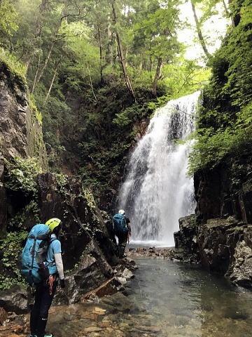 2019.8.31-9.1中ノ岐沢（沢登り）