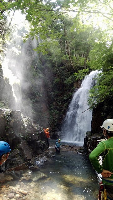 2019.8.31-9.1中ノ岐沢（沢登り）