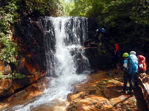 2019.8.31-9.1中ノ岐沢（沢登り）