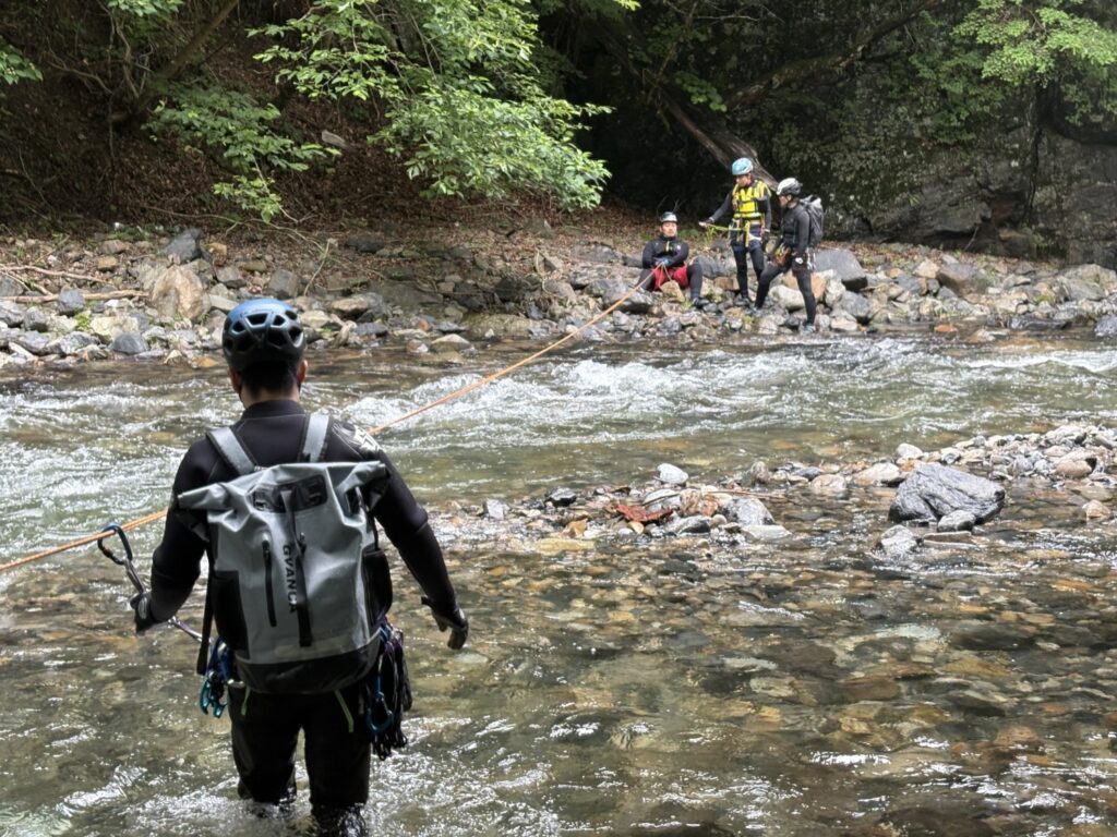 2026.7.5　丹波川本流・渡渉訓練（沢登り）